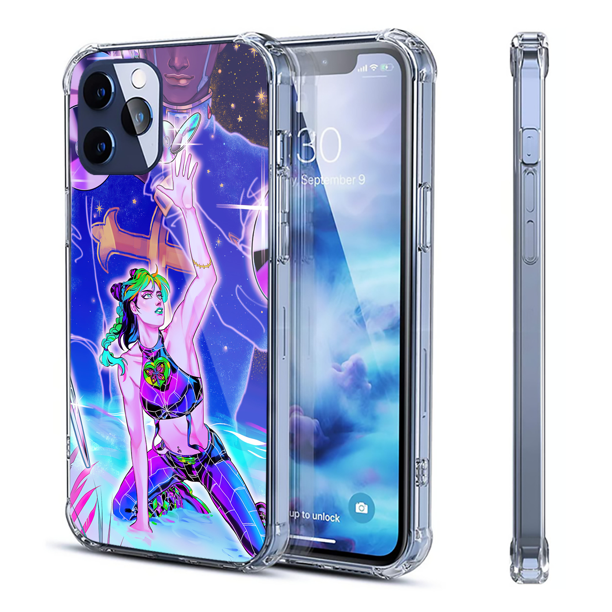 （画像用） ジョジョの奇妙な冒険 JoJo's Bizarre Adventure 【iPhone 12シリーズ対応】透明スマホケース（クリアソフトケース）